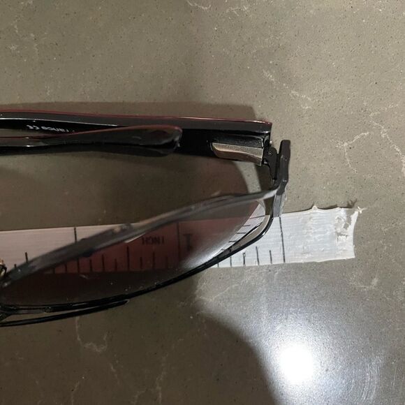 Vintage LANVIN Aviator Sunglasses Burgundy Black Case Cloth LV 2101 C 03 France main image 5